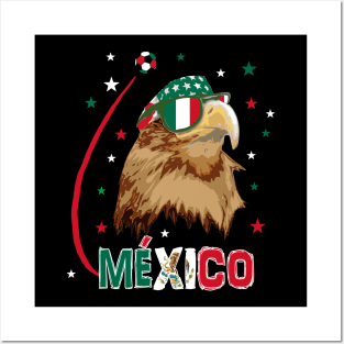 Mexico Eagle Soccer T-Shirt Posters and Art